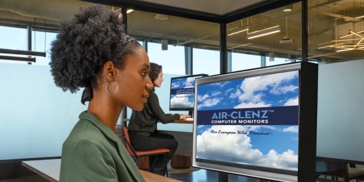 防止病毒 Air-Clenz显示器可过滤有害颗粒
