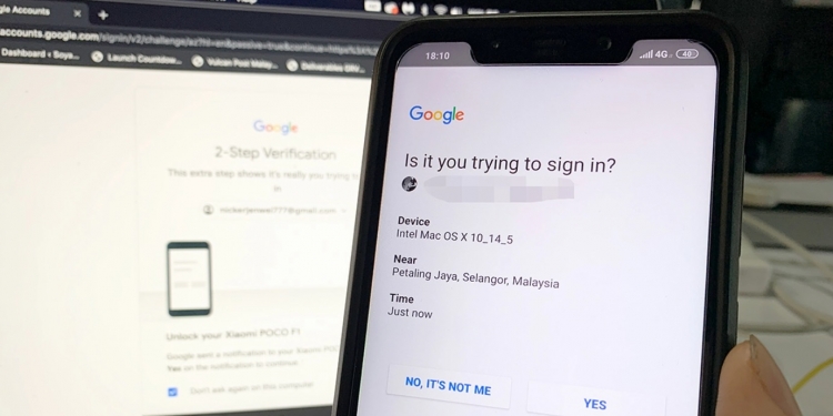 自启用双因素身份验证以来 谷歌帐号被骇事件减半