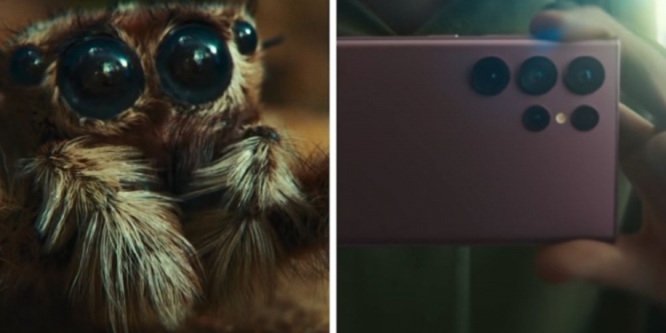 被小蜘蛛萌哭了？看看三星Galaxy S22 Ultra广告发生什么事！