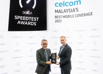 天地通获 Ookla Speedtest 大马最佳移动网络覆盖率奖