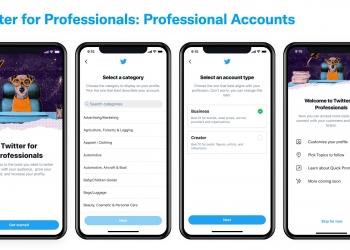 不用验证就可使用！ 推特向个人和企业推出专业帐号