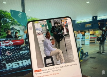 F1世界冠军现身隆市 Shopee商家卖“汉密尔顿坐过椅子”