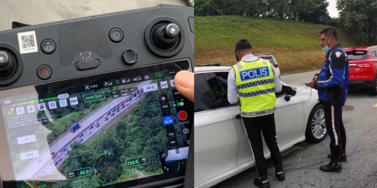 违规即开罚单！交警出动无人机监视南北大道路况