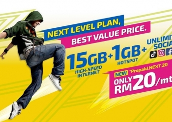 Digi推出Prepaid Next 20配套 让你享有无限社交及15GB高速数据 