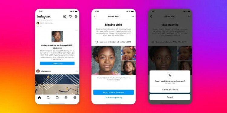 协助寻找失踪儿童 Instagram逐步新增安珀警报功能