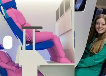 未来飞机经济舱创新设计 双层座椅容纳更多乘客