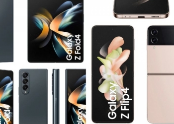 三星Galaxy Z Fold 4和Z Flip 4全色系渲染图曝光!