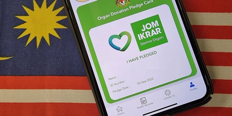 MySejahtera新功能！方便民众注册成为器官捐献者