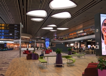 绿植加科技化 狮城樟宜机场第四航厦看点多