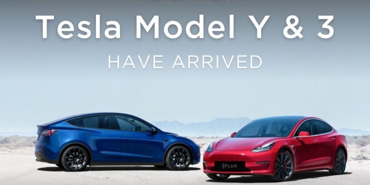 Tesla Model Y和Model 3 登陆Flux租车服务平台