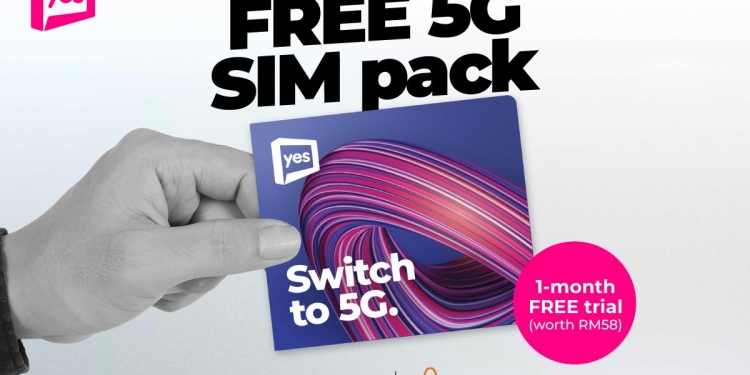 Yes 5G无限后付数据配套 可免费试用一个月!