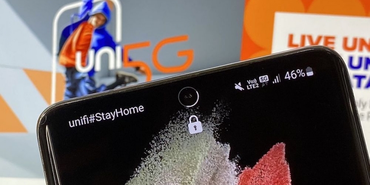 Galaxy S21 Ultra 5G更新软件后 可用Unifi Mobile 5G网络！