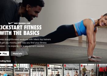 Netflix今年12月杪新增Nike Training Club健身视频