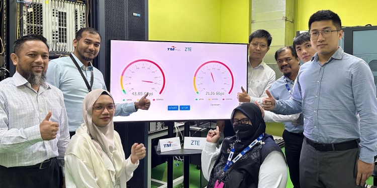 TM R&D联手ZTE 为我国引入首个50Gbps宽频体验