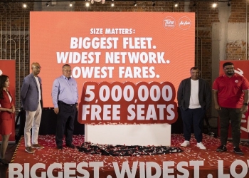 亚航推500万张免费机票 延误逾2小时赔RM200