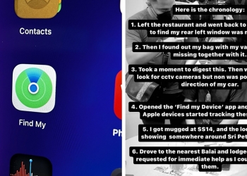 苹果设备被盗 马男用Find My App成功寻获并擒贼