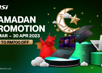 笔电折扣高达RM700！ MSI推斋戒月促销活动
