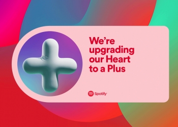 取消爱心符号 Spotify点“+”即可加入歌单