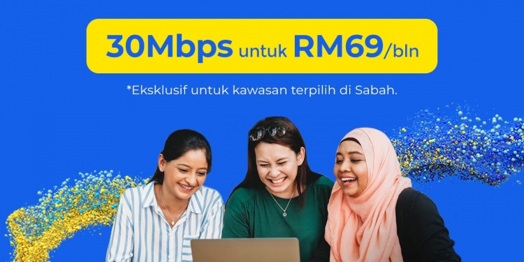 仅限于沙巴！CelcomDigi提供30Mbps家庭光纤宽频每月RM69