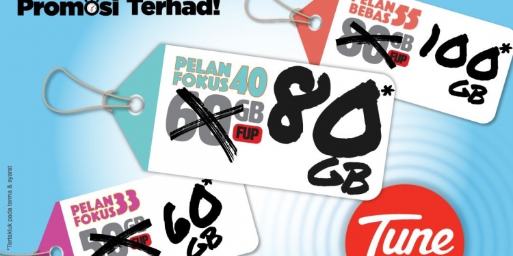 增加20GB! Tune Talk升级Pek Jimat配套公平使用政策