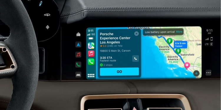 整合苹果电动车路线规划功能！Porsche Taycan车主充电更方便