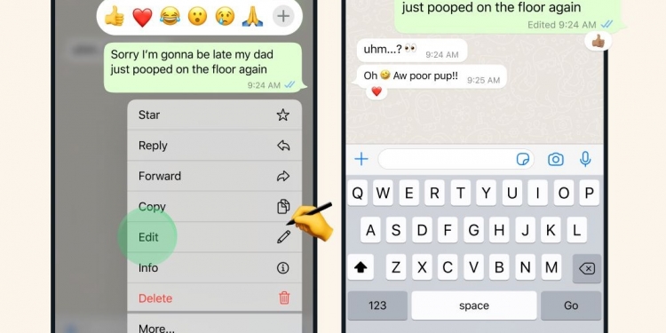 写错字很尴尬？ Whatsapp新增“讯息编辑”功能