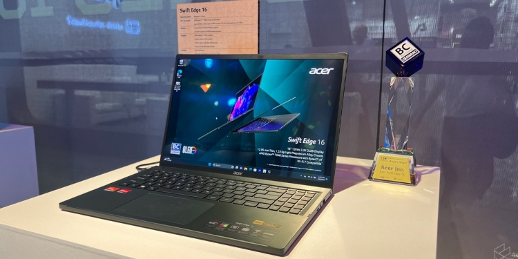 搭载Ryzen 7040系列芯片！Acer推新版Swift Edge 16笔电