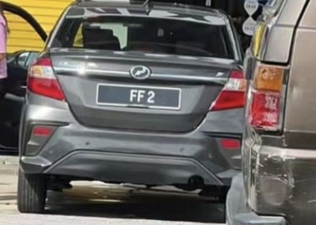 网传Perodua Bezza挂FF 2车牌 JPJ：是假的！