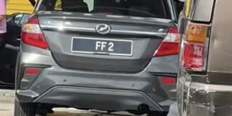 网传Perodua Bezza挂FF 2车牌 JPJ：是假的！