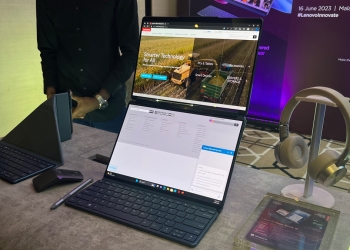 全球首款双OLED屏幕笔电 联想Yoga Book 9i售价RM9499