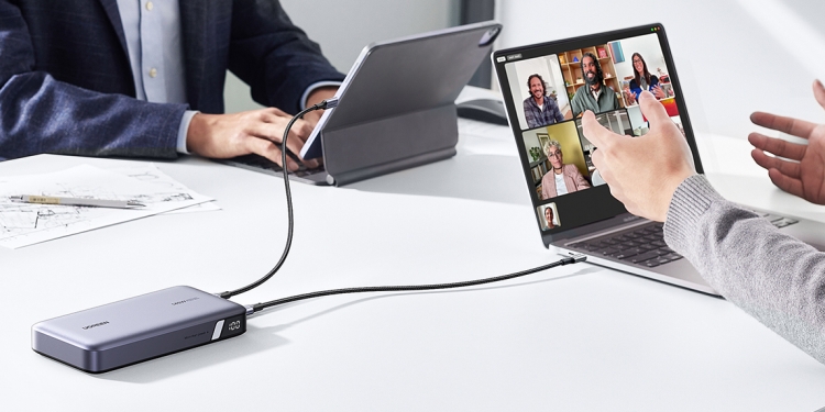 Ugreen 145W 25000mAh充电宝 90分钟充满MacBook Air M2