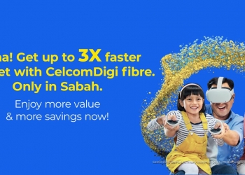 每月RM90！CelcomDigi在沙巴部分地区推出300Mbps光纤宽频配套