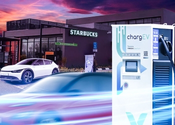 位于Indera Mahkota星巴克  关丹再添60kW直流充电器