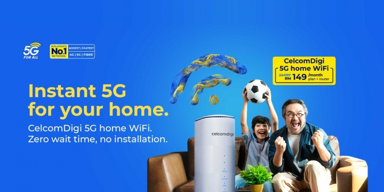每月RM149！ CelcomDigi 5G Home WiFi新配套限时优惠 