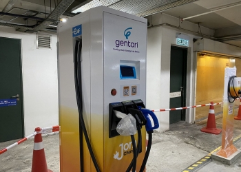 The Gardens Mall 安装 Gentari 与 JomCharge 电动车充电桩