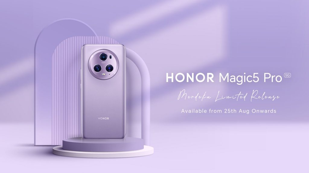 珊瑚紫Merdeka限量版Honor Magic 5 Pro 825开卖- SoyaCincau