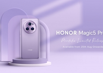 珊瑚紫Merdeka限量版Honor Magic 5 Pro 825开卖