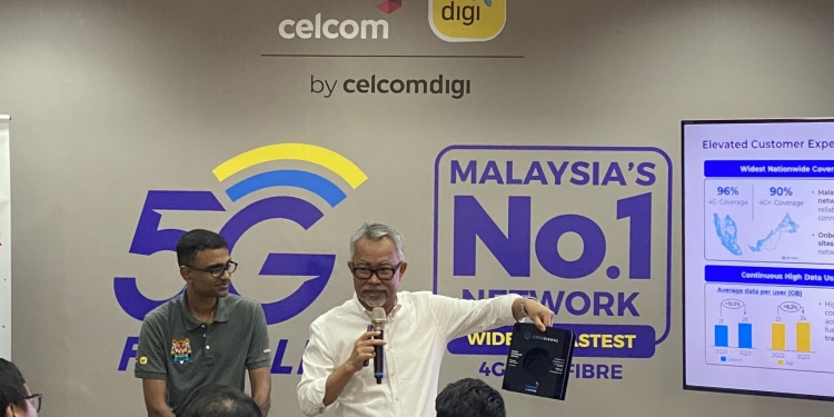 CelcomDigi合并后 网络下载速度逾50Mbps