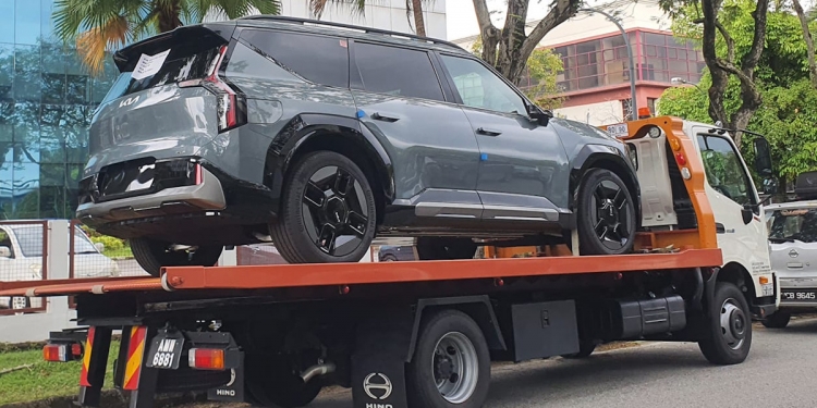 即将上市?KIA EV9 七人座纯电动SUV现身大马