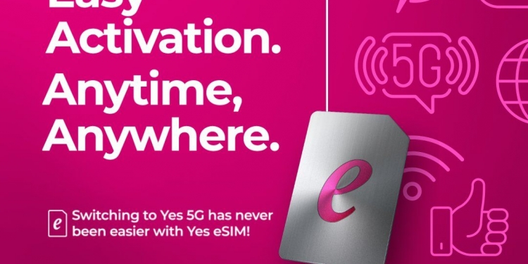 Yes 5G终于推出eSIM!用户在家就可申请及激活服务