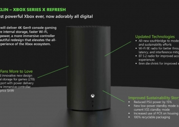 采圆柱设计无磁盘驱动器!新款Xbox Series X及遥控器曝光