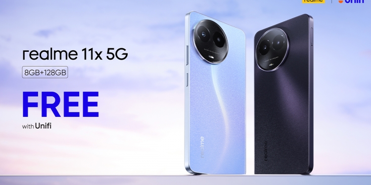 签购Unifi家庭和移动网络配套 就送你Realme 11x 5G！