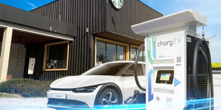 ChargEV在槟星巴克Botanica部署直流充电桩