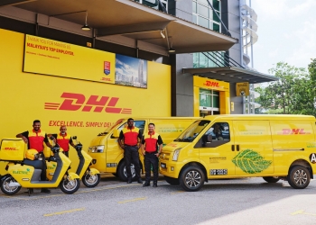 有蓝鲨电动摩哆！大马DHL新增51辆电动载具