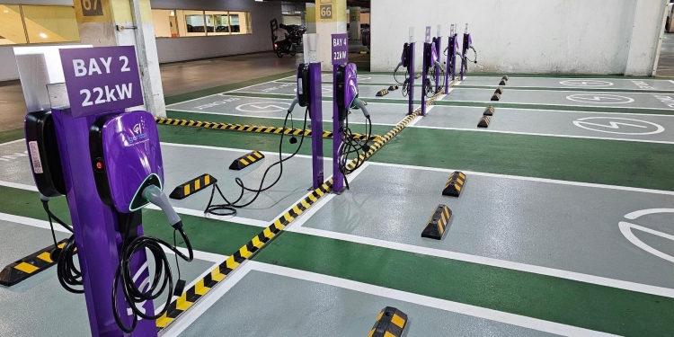 Gentari在巴生武吉丁宜永旺购物广场设10个充电桩