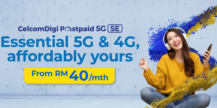 CelcomDigi 5G SE每月RM40起 享高达60GB 5G数据