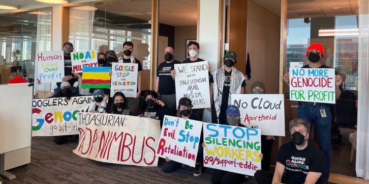 抗议与以色列签订云计算巨额合同  28谷歌员工被解雇