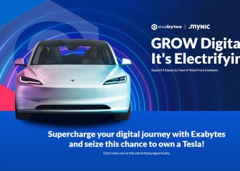 Exabytes竞赛 更新.MY域名有机会赢Tesla Model 3