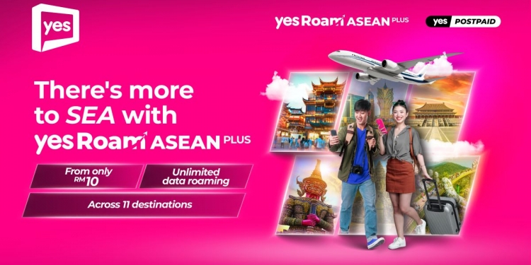 Yes Roam ASEAN Plus：11国“无限”数据漫游RM10起
