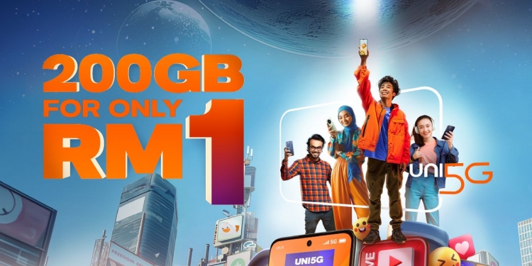 Unifi Mobile限时优惠 200GB的5G上网数据仅需1令吉